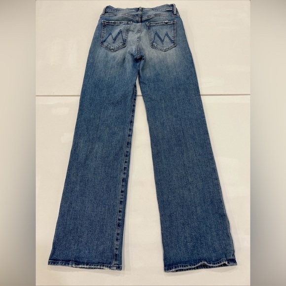 MOTHER Jeans The Kick It High Rise Scenic Route Blue Denim Women’s 25 - Picture 9 of 16